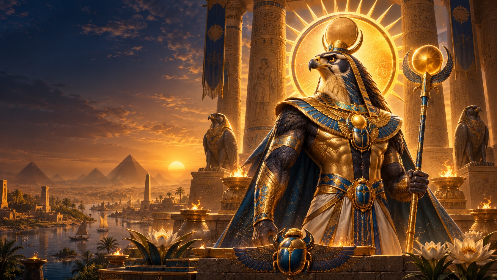 Automat Sun of Egypt: grafika serii od 3 Oaks Gaming